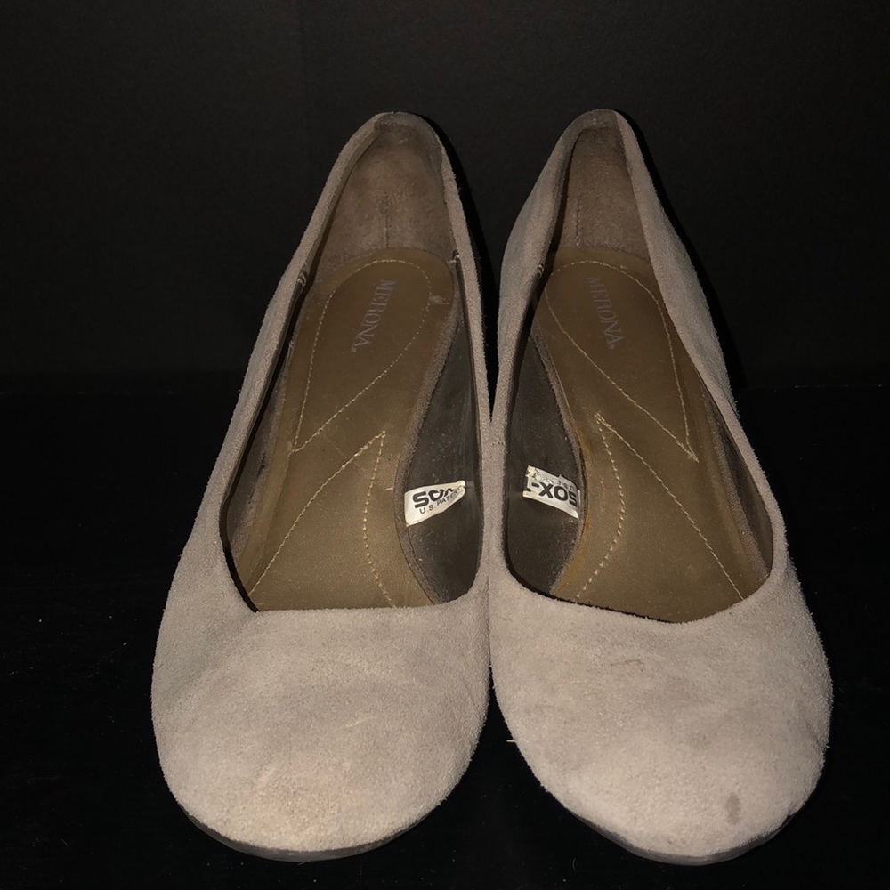 Beige merona wedges